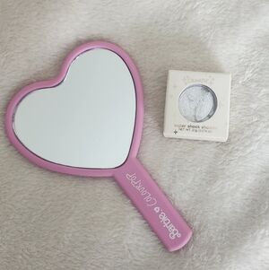 ColourPop Pink Heart Mirror with Silver Eyeshadow In Shade Tassel